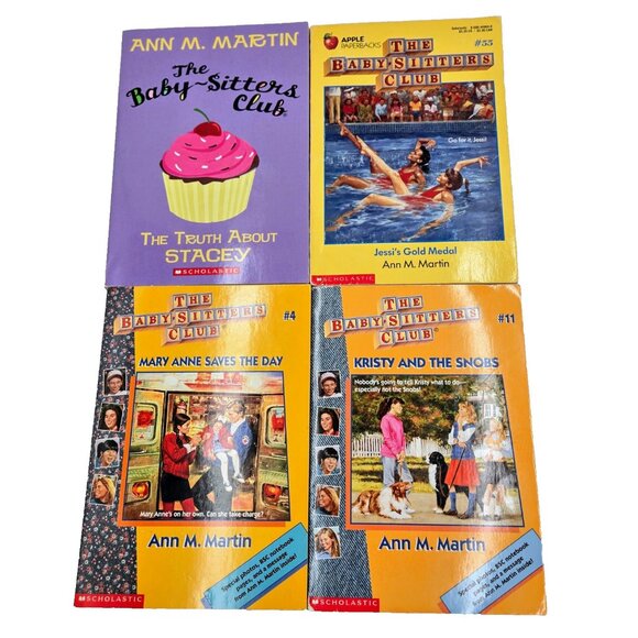 Babysitters Club Books Lot Of 4 #3, 4, 11,55 Read - Picture 1 of 16